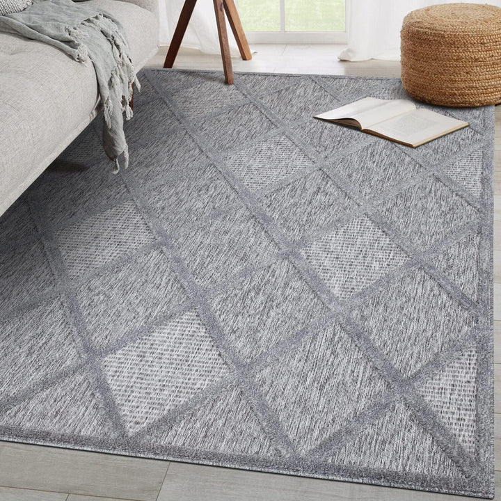 carpet city In-&amp; Outdoor Teppich - 160x230 cm - für Innen-&amp; Aussenbereich - Wetterfest Balkon-Teppic