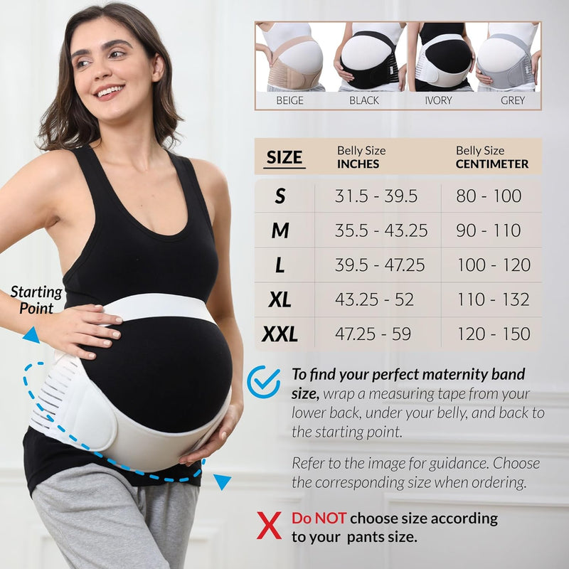 NEOtech Care - Bauchgurt für die Schwangerschaft - stützt Taille, Rücken & Bauch - Schwangerschaftsg