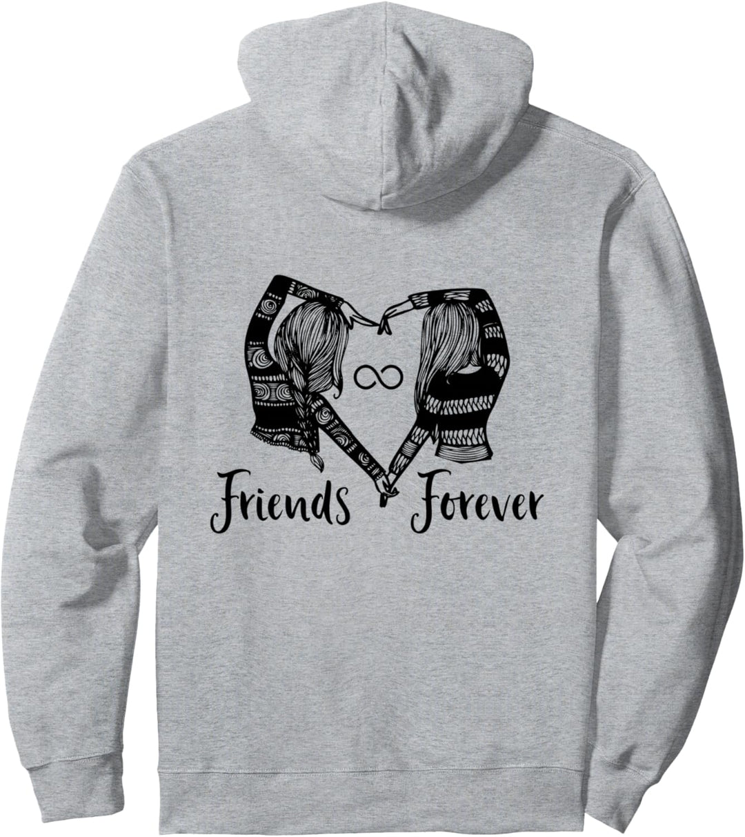 Best Friend Forever Matching BFF Geschenk für 2 Infinity Bestie Pullover Hoodie