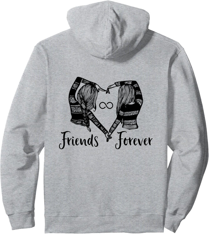 Best Friend Forever Matching BFF Geschenk für 2 Infinity Bestie Pullover Hoodie