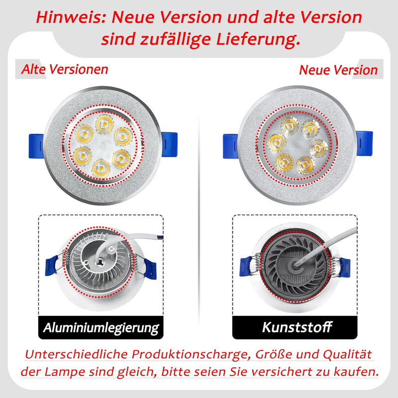 XMTECH 20x3W LED Spot Einbauleuchte LED Strahler Deckenspot Deckenspots Einbaustrahler Deckeneinbaul