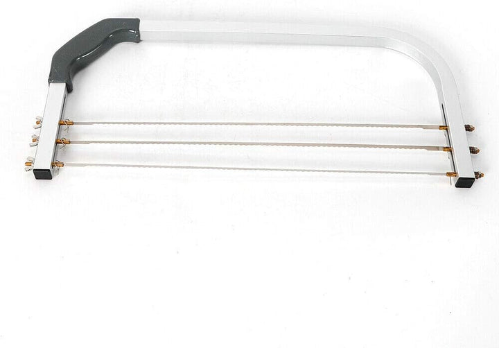 Kaichenyt Tortenbodenschneider, Edelstahl Tortenschneider 53cm mit 3 Gezahnten Schneiddrähten Verste
