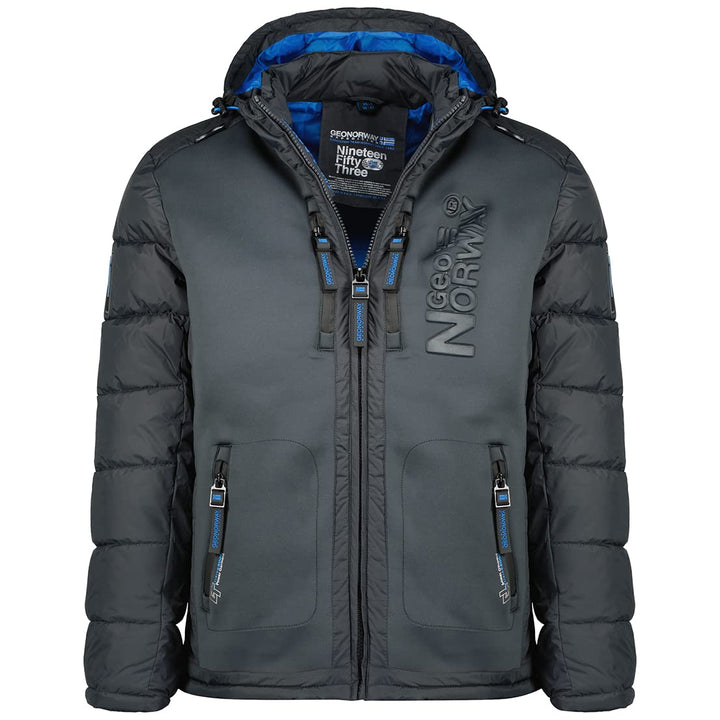 Geographical Norway Beachwood Men - Winterjacke Hooded Herren Parka - Warme Daunenjacken Steppjacke