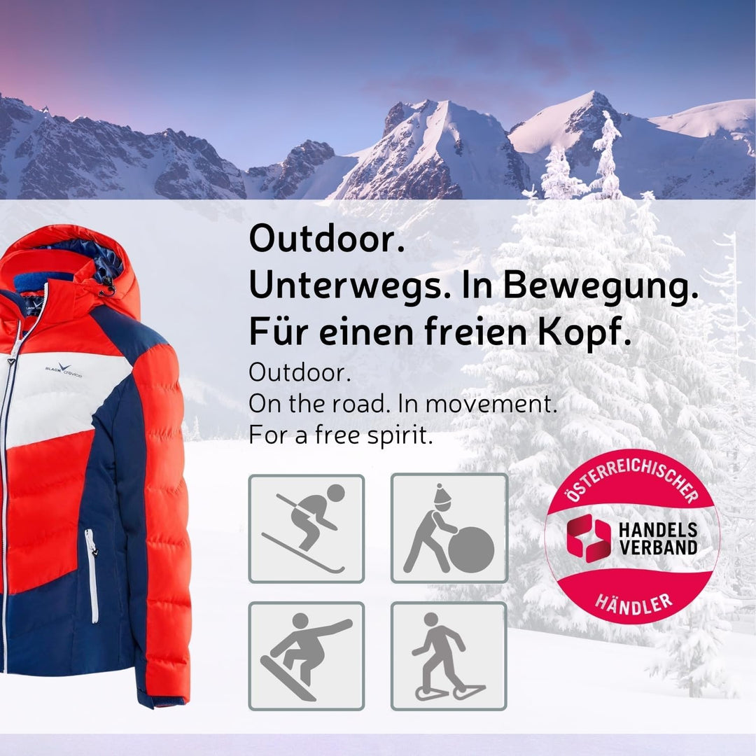 Black Crevice Damen Damen Skijacke Damen Skijacke 44 blau/rot/weiss, 44 blau/rot/weiss