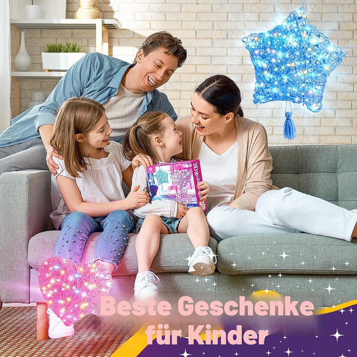 Tesoyzii Basteln Mädchen 8 9 10 11 12 Jahre, Geschenk Mädchen 8-12 Jahre 3D String Art Kit Spielzeug