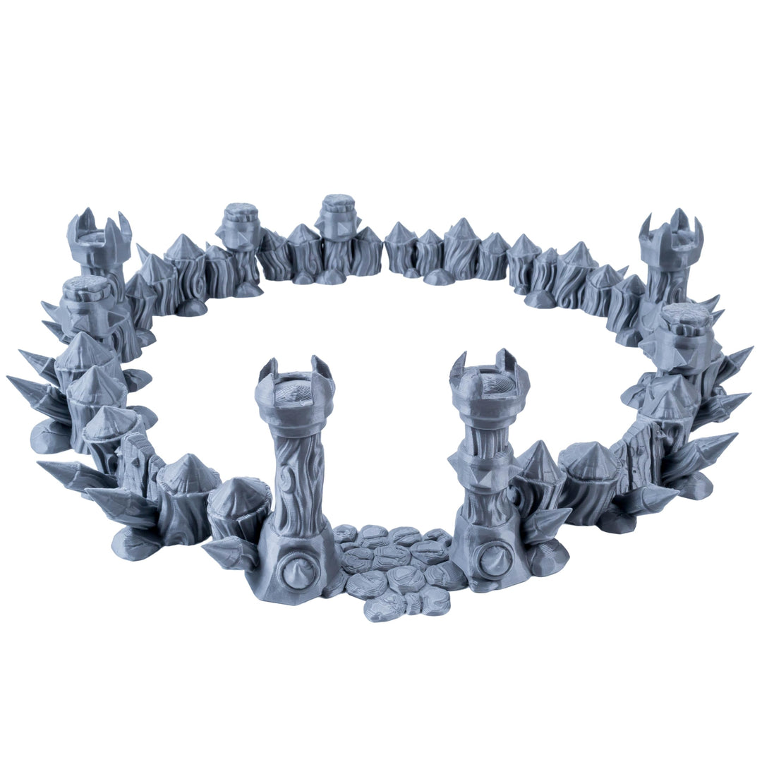 3D Vikings Ork-Lager: Modulares Barrikaden- und Zaun Set, Erstelle dynamische Schlachtfeldszenarien,