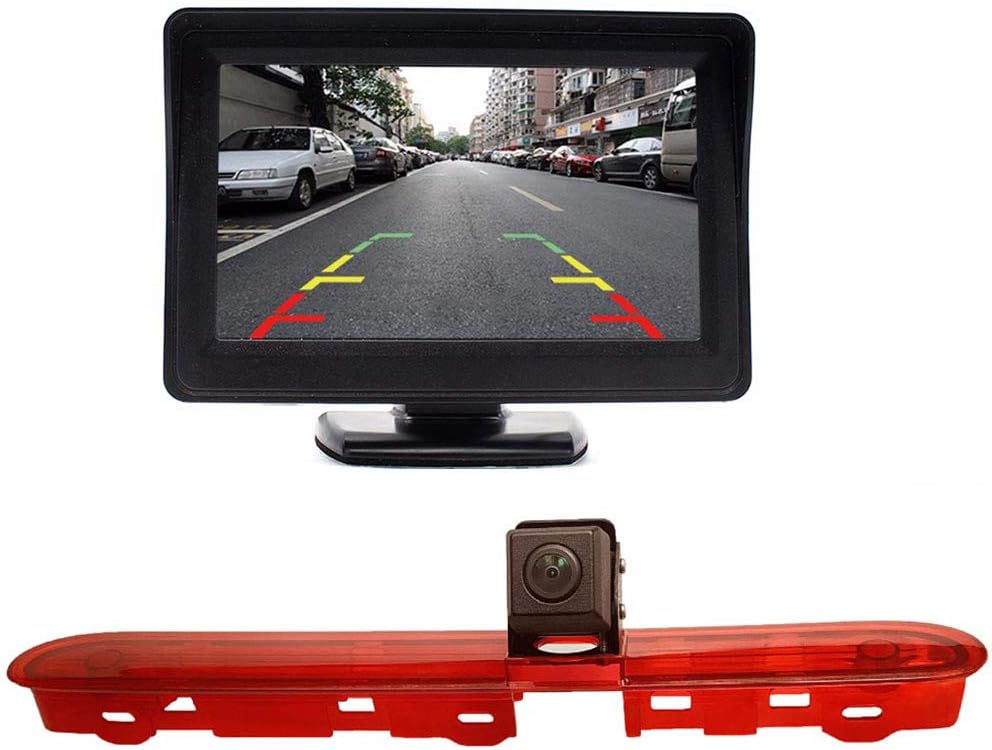 「Rückfahrkamera Transportster + 4.3 Zoll TFT LCD Bildschirm Auto Monitor」 Bremsleuchte Auto Dach Rüc