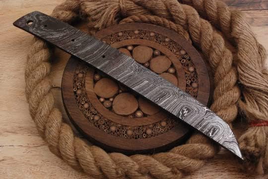 Damast Klinge Handgeschmiedete Damast Rohling Damascus blank blade 6027EA
