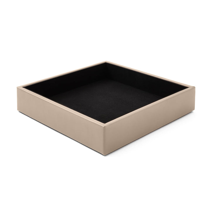 Eglooh - Minerva - Taschenleerer Leder Taubengrau - Schreibtisch-Organizer mit modernem Design - Abl