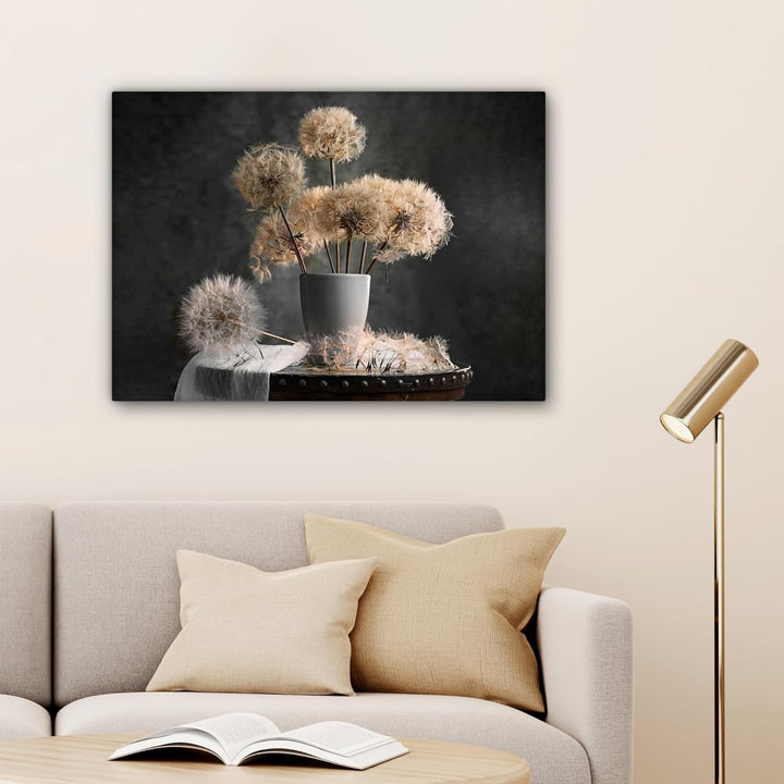 MuchoWow© Leinwand 80x60 cm Deko Schlafzimmer Aesthetic Leinwandbilder Wohnzimmer Gemälde Foto Gesch