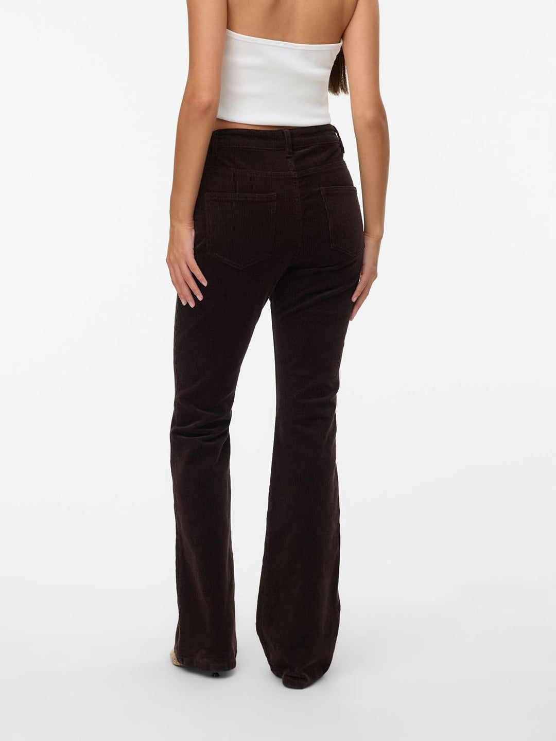 VERO MODA Female Hose VMSIGA Hohe Taille Hose XS / 34L Chocolate Torte, XS / 34L Chocolate Torte