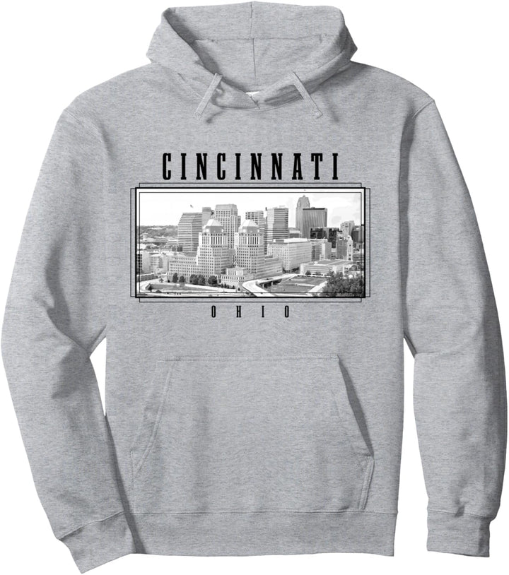 Cincinnati Ohio Vintage Skyline USA Amerika Souvenir Pullover Hoodie