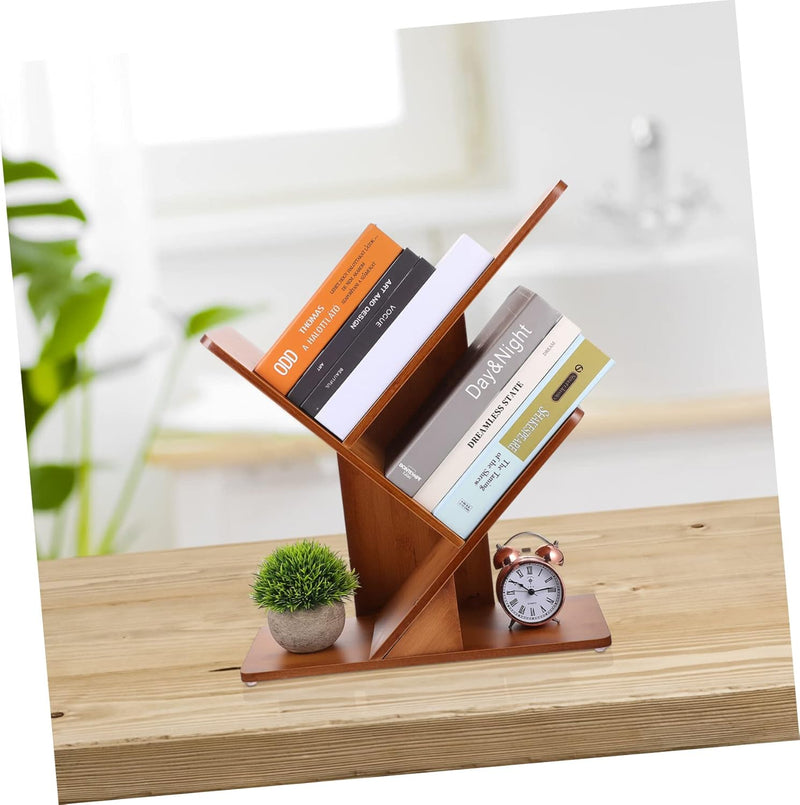 HOMSFOU 1stk Mini-Desktop-bücherregal Baumregal Bücherregal Zur Aufbewahrung Anzeigen Freistehendes