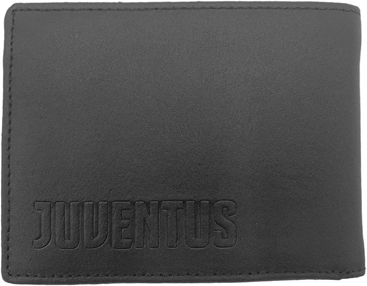 Juventus 133062, Geldbörse aus Leder, offizielles Produkt für Herren, schwarz, 125 x 95 x 30 mm