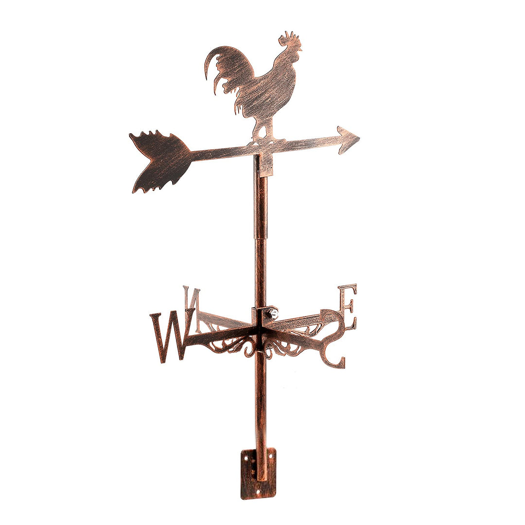 Dyna-Living Wetterhahn Windfahne Weather Cock Wetterfahnen Weather Vane Metall Cockerel Weathervane