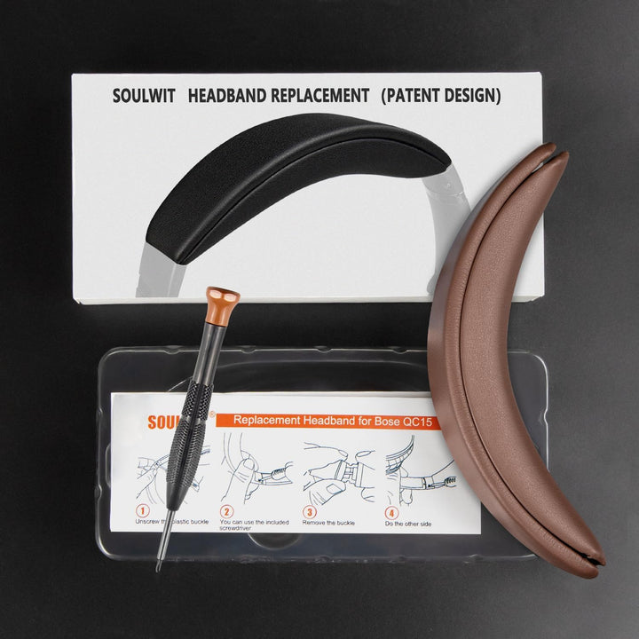 SOULWIT Ersatz Kopfband Headband für Bose QuietComfort 15(QC15)/QuietComfort 2(QC 2) Kopfhörer,Stirn