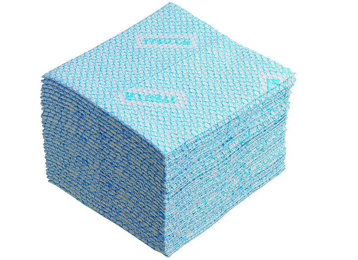 WypAll X80 Plus-Tücher 19139 – 8 Packungen mit je 30 viertelgefalteten Tüchern, blau Blau 8 x 30 Clo