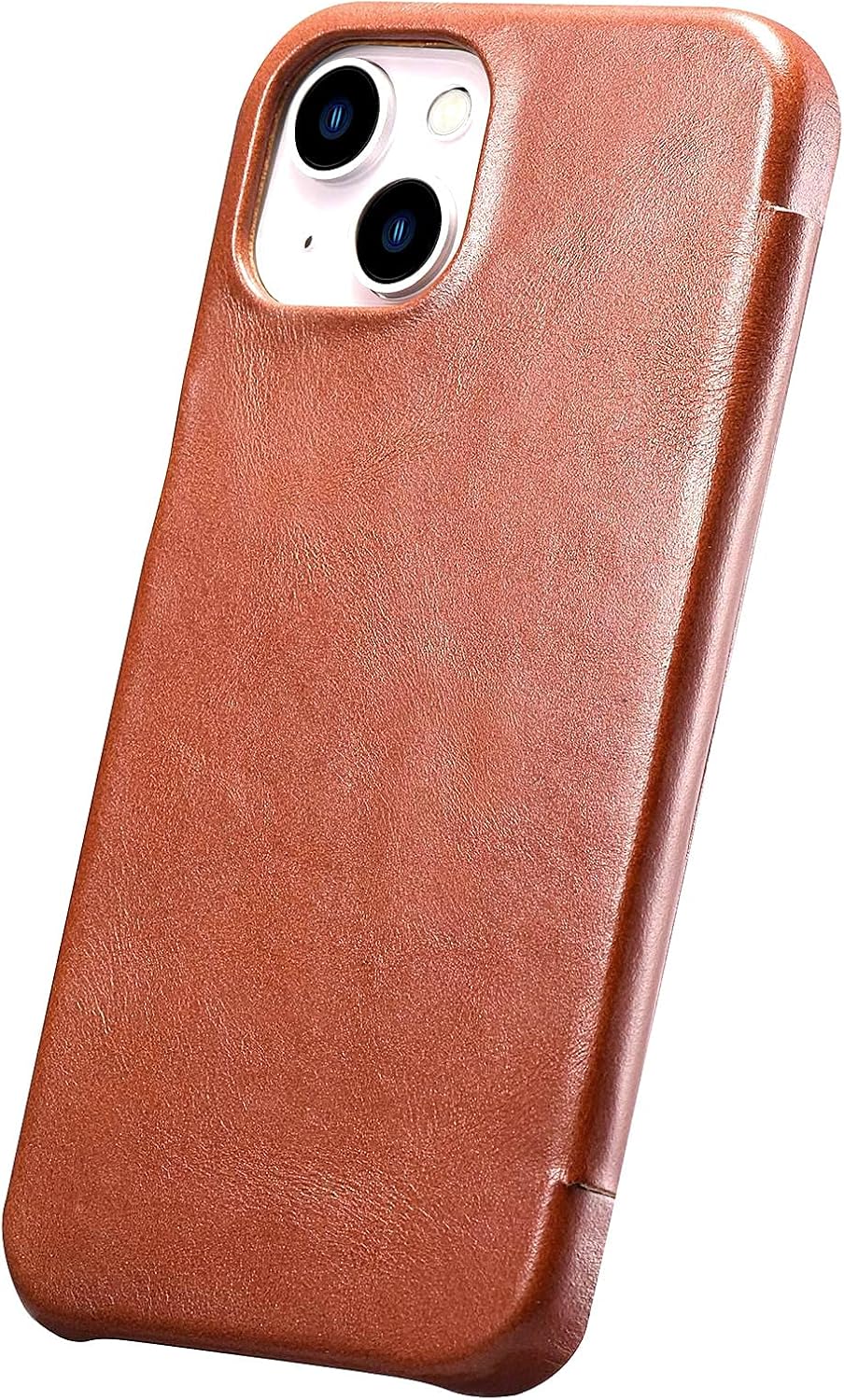 Mobiskin Hülle kompatibel mit Apple iPhone 13 (6,1 Zoll), Handyhülle mit echtem Leder, Case, Schutzh