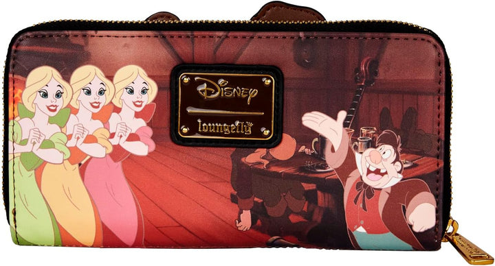 LOUNGEFLY Disney Villains Scene Gaston Zip-Around Wallet Beauty and The Beast One Size Einheitsgröss