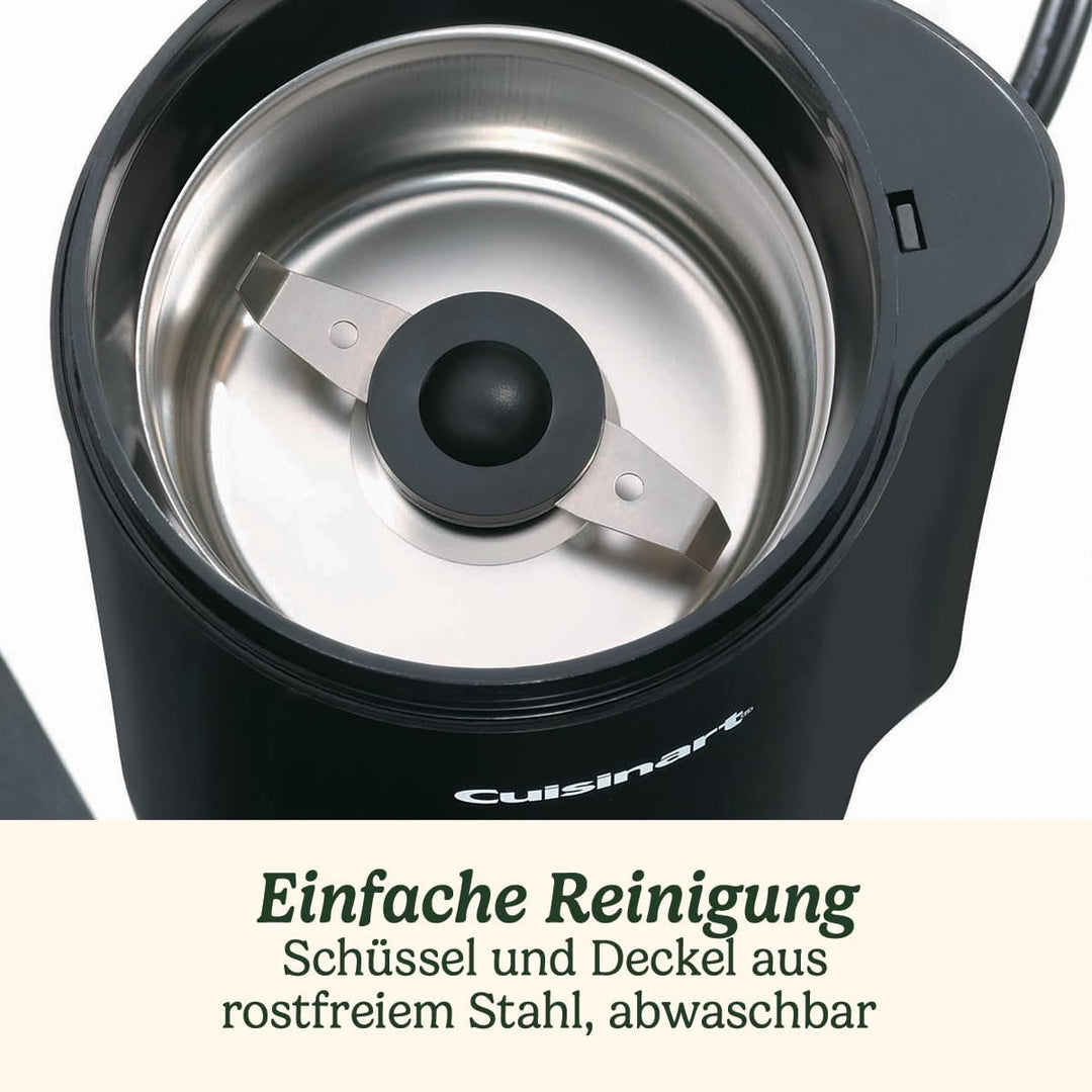 Cuisinart Kaffeemühle | Kompakte Kaffeemühle für zu Hause | 1-12 Tassen | Verschiedene Mahlgrade - F