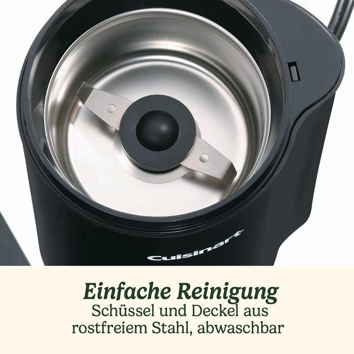 Cuisinart Kaffeemühle | Kompakte Kaffeemühle für zu Hause | 1-12 Tassen | Verschiedene Mahlgrade - F