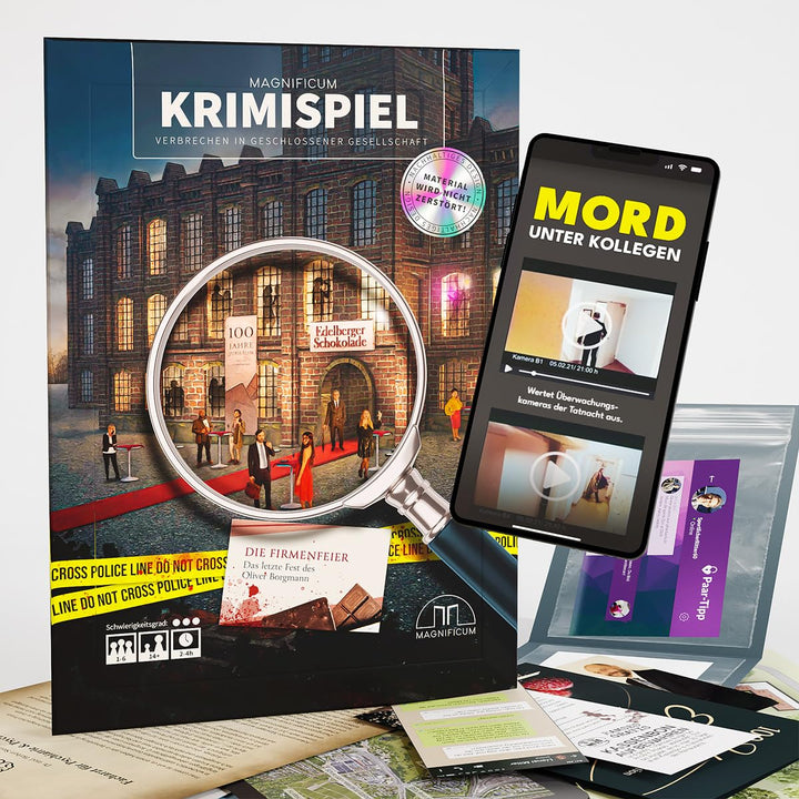 MAGNIFICUM Mordfall lösen: Die Firmenfeier - Krimispiel für Erwachsene | Machtspiele & Intrigen im K