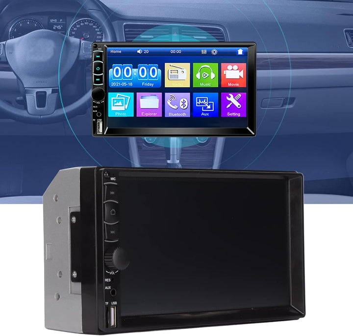Bewinner 7 Zoll Doppel Din Autoradio, Bluetooth Autoradio MP5 Player mit Touchscreen, Freisprecheinr