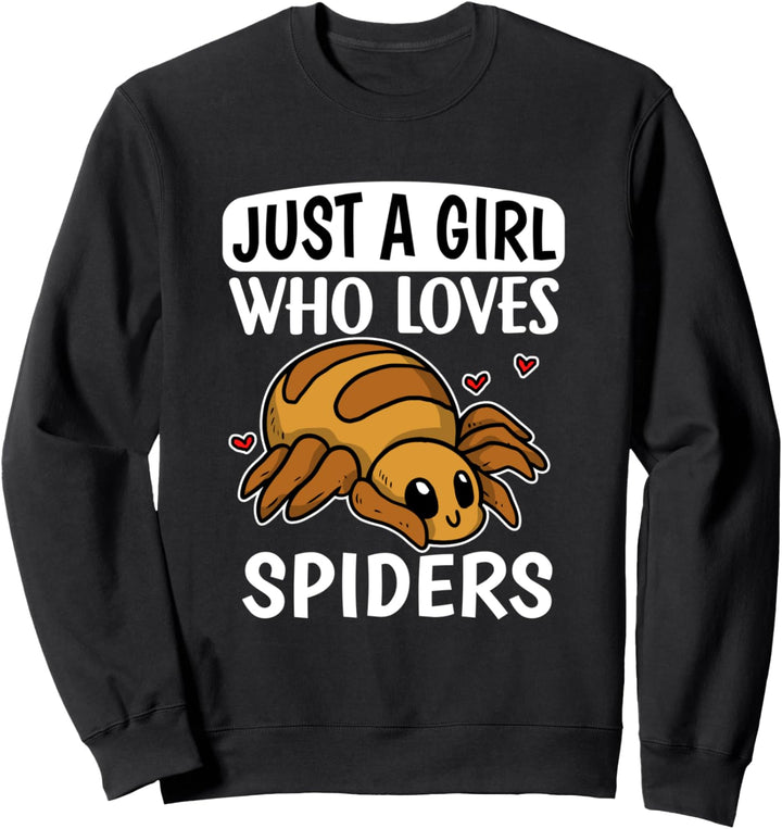 Just A Girl Who Loves Spiders Lustiges Spinne Spinnen Kostüm Sweatshirt
