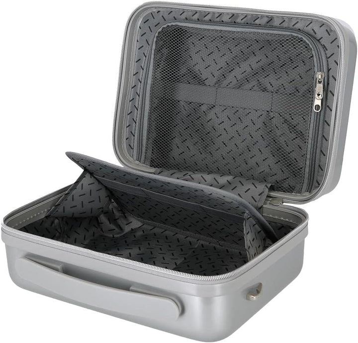 Disney Mickey 101 Anpassbarer Kulturbeutel mit grauem Schultergurt 29 x 21 x 15 cm starres ABS 9,14