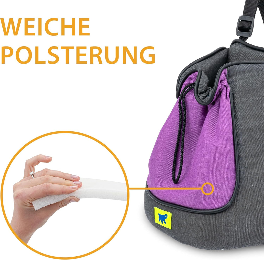 Ferplast Hunderucksack Trip, Katzenrucksack, Transportbox Katze, Hundetasche, verstellbare Gurte, Ko