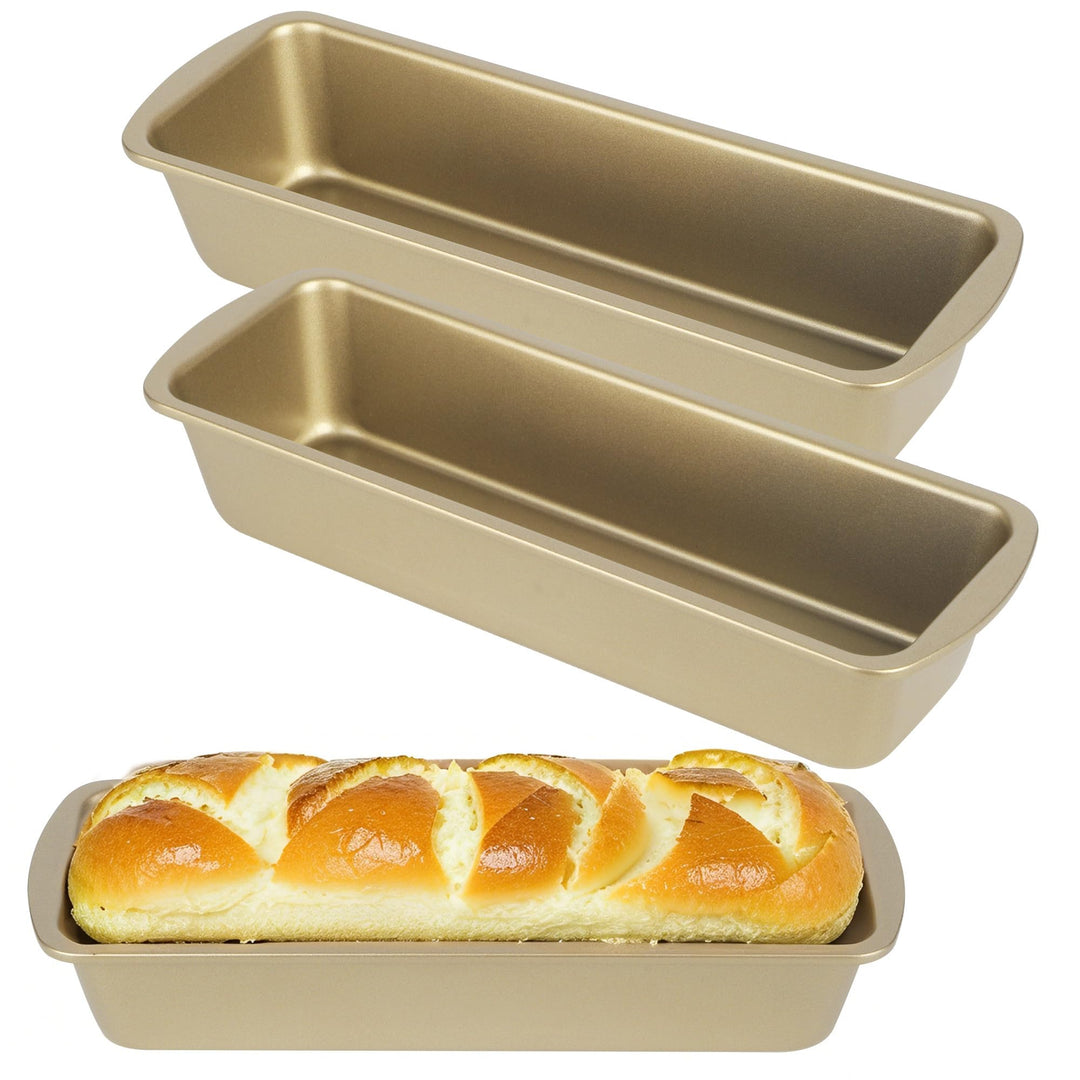 3 Stücke goldener Kohlenstoffstahl brot Brotbackform,Kastenform kuchen, antihaftbeschichtet, Kastenf