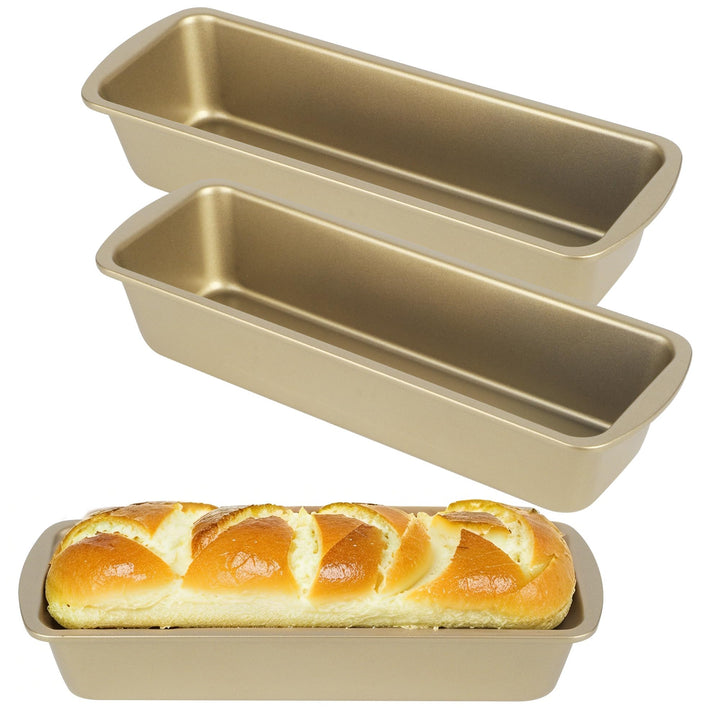 3 Stücke goldener Kohlenstoffstahl brot Brotbackform,Kastenform kuchen, antihaftbeschichtet, Kastenf