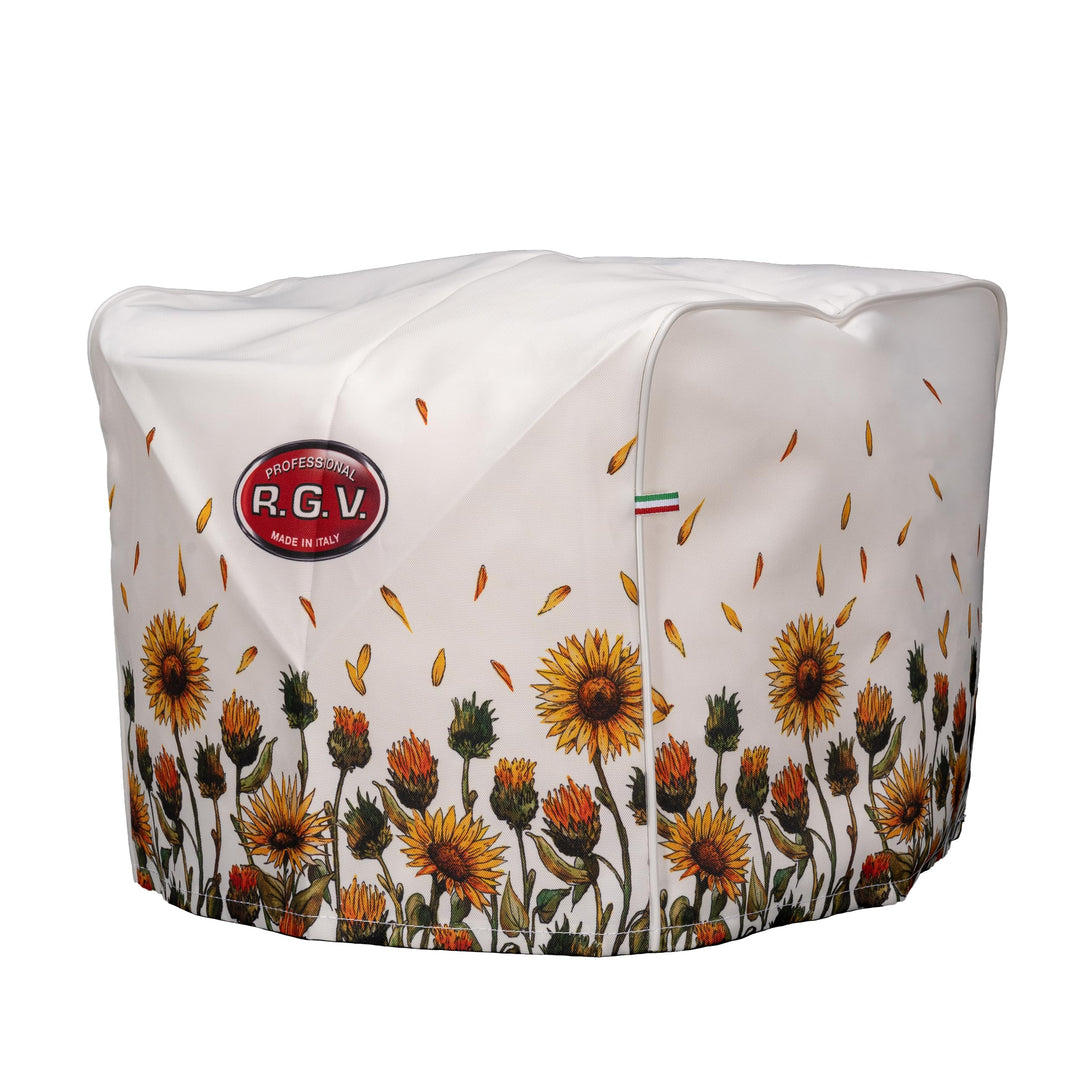 RGV Abdeckung für Aufschnittmaschine – Eleganz und Schutz mit Sonnenblumen-Motiv – 100% Made in Ital