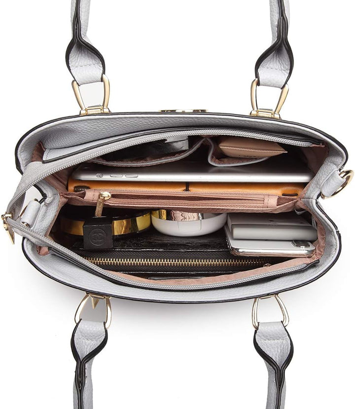 Miss Lulu Handtasche Damen,Exquisitem Handtasche Damen Mittelgross,Lychee Muster Tasche Damen,Hochwe