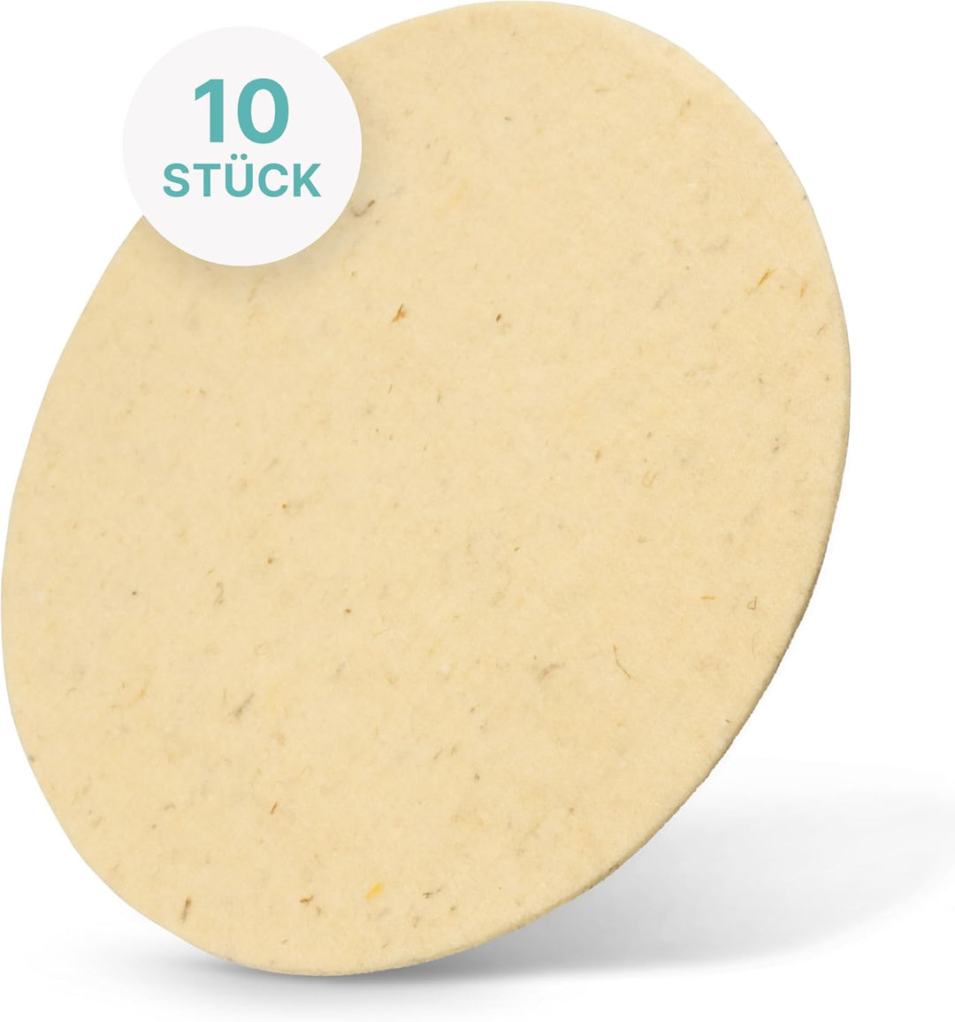 HPS® Sparset - 10-Stück- Wollpads -Parkett nachölen - Polierpad Ø30cm - Polierbad für geöltes, versi