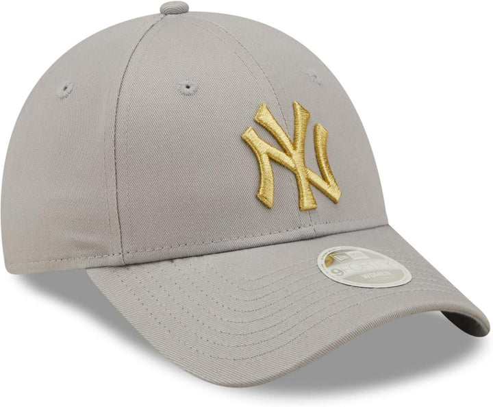 New Era 9Forty Damen Cap - METALLIC New York Yankees grau
