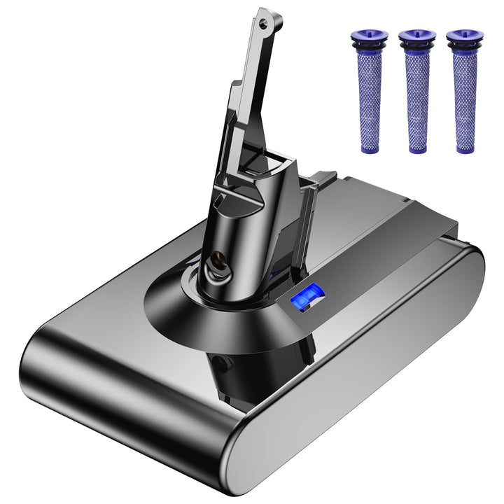 6000mAh Ersatzakku für Dyson V8 Akku, Gripkankg Akku für Dyson V8 Absolute Animal Extra Slim Fluffy