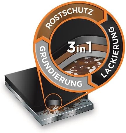 Alpina Metallschutzlack Anti-Rost Anthrazitgrau 2,5 Liter matt 2.5 l (1er Pack) Anthrazitgrau matt,