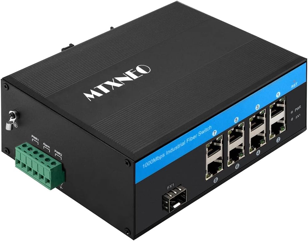 Gigabit Ethernet POE-Switch 8 Ports mit POE 30 W und 1 Uplink-SFP-Port für den Aussenbereich