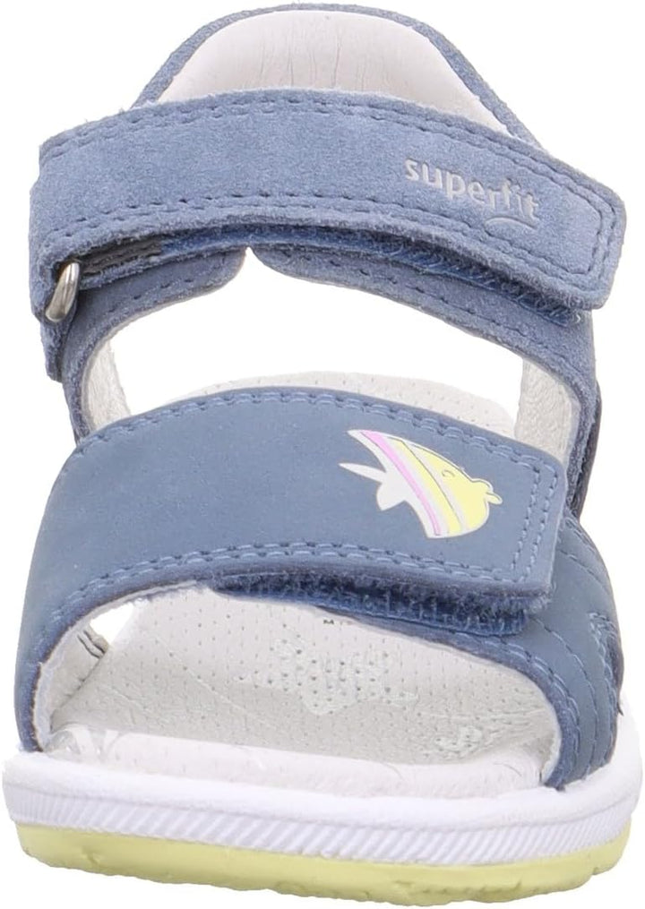 Superfit Mädchen Emily Sandale 26 EU Blau Gelb 8000, 26 EU Blau Gelb 8000