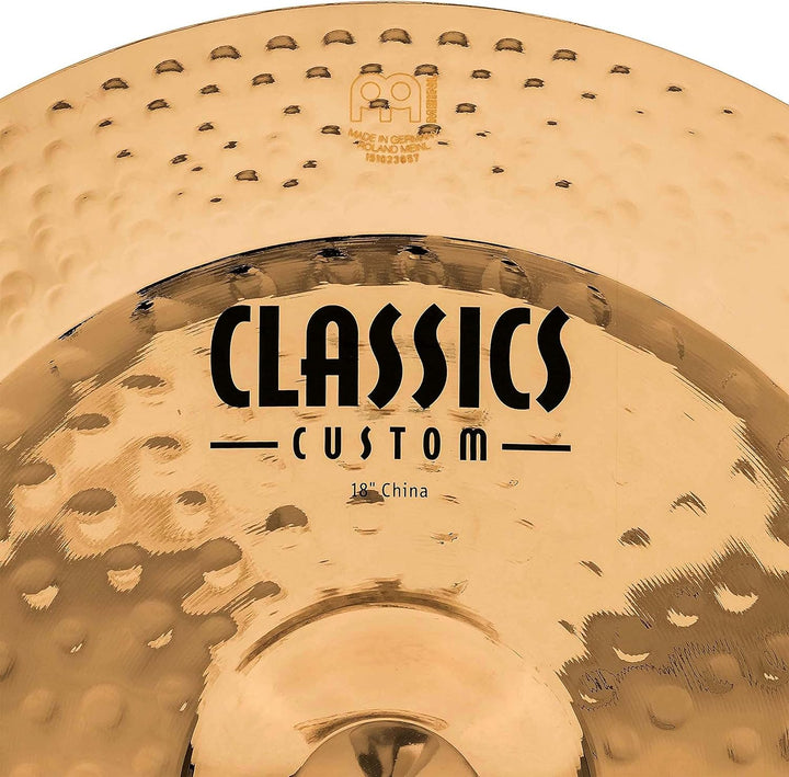 Meinl Cymbals Classics Custom Brilliant China 18 Zoll (Video) Schlagzeug Becken (45,72cm) B12 Bronze