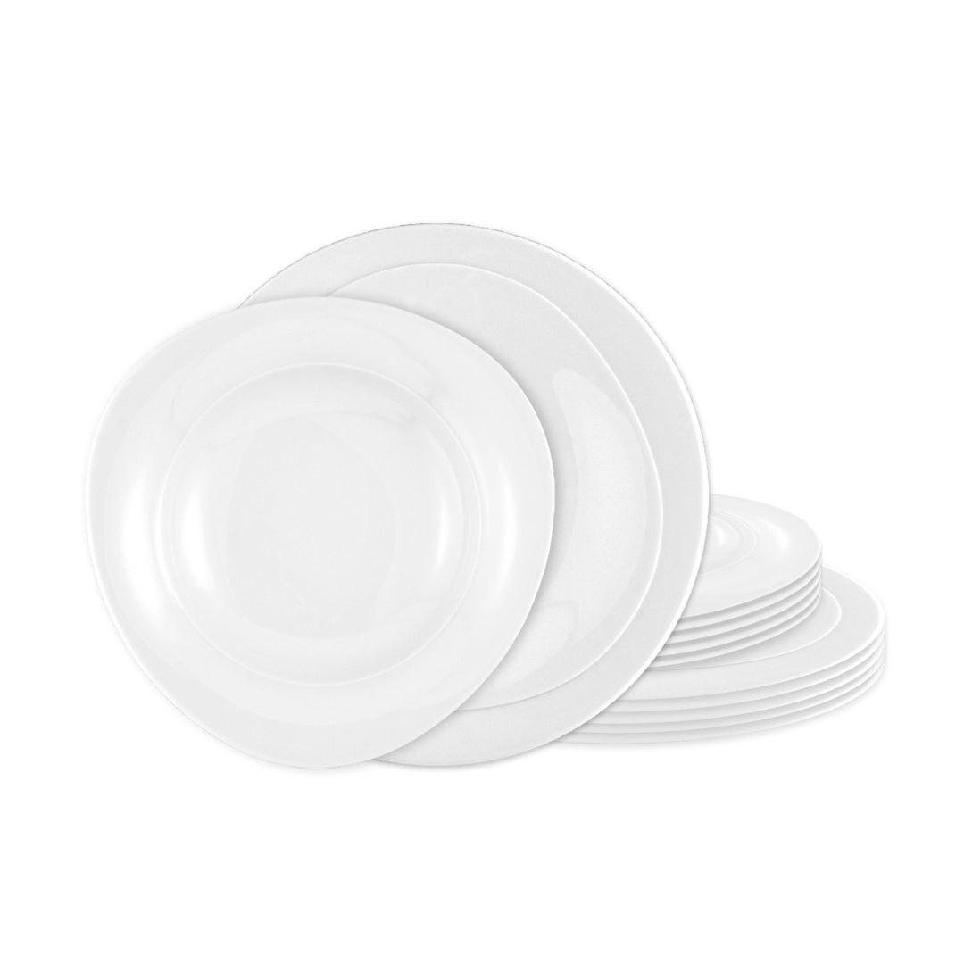 Seltmann Weiden Trio Weiss uni Tafelservice 12tlg.