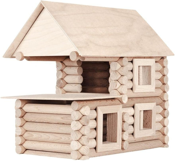 Walachia Vario XL Holzbausteine Holz Baukasten Modellbau Set 184 Teile