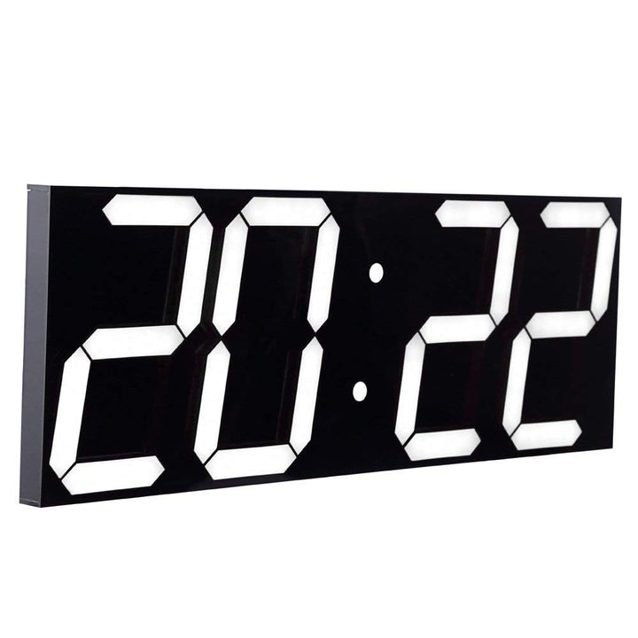 LED Digitale Uhr Grosse Wanduhr mit 18-Zoll-LED-Anzeige, Countdown-Uhr mit 8 einstellbaren Helligkei