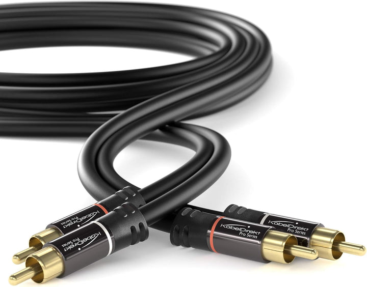 Pro-Ject Phono Box E, Phono Vorverstärker (Weiss) & KabelDirekt – 1 m – Cinch-Kabel, 2 Cinch auf 2 C
