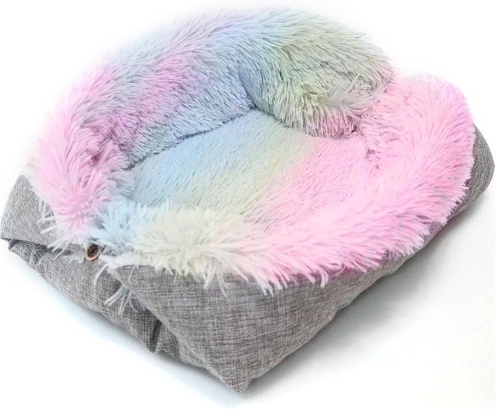 Katzenbett Haustierbett, Waschbar Katzendecke Haustierdecke, 2-in-Katzendecken für Kleine Hunde und