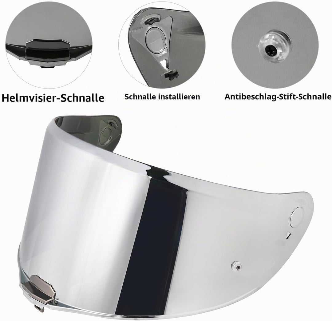 Helmvisier für LS2 FF811/VECTOR II/Citation II,Motorradhelm Visier,Motorrad Vollgesichtshelm Windsch
