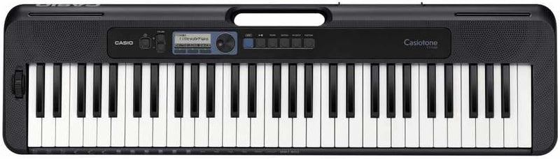 Casio CT-S300 Keyboard mit 61 anschlagdynamischen Standardtasten und Begleitautomatik & RockJam dopp
