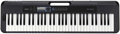 Casio CT-S300 CASIOTONE Keyboard mit 61 anschlagdynamischen Standardtasten und Begleitautomatik, sch