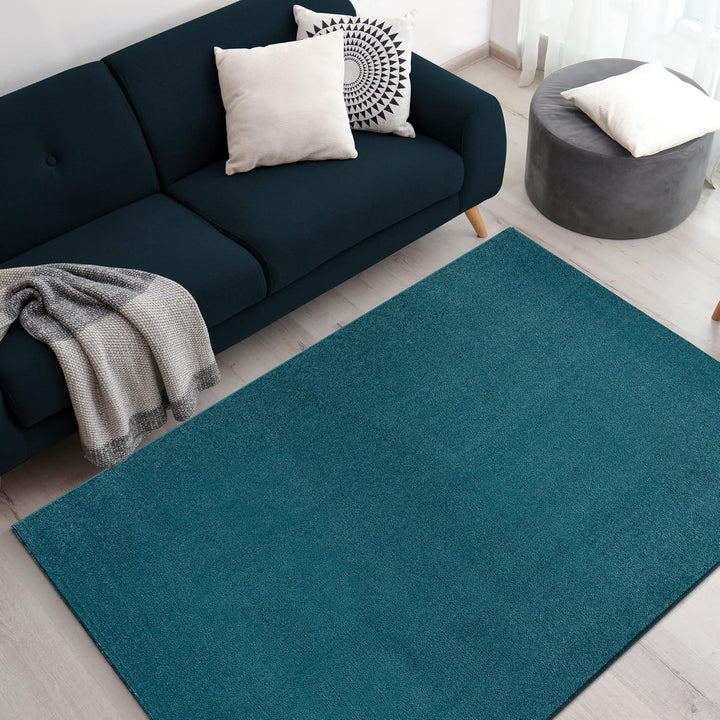 Impression Kurzflor-Wohnzimmerteppich - Schlichte Moderne Teppiche für Schlafzimmer, Büro, Flur, Küc